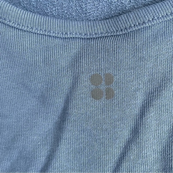 Sweaty Betty After Class Sweatshirt blue long sleeve exercise shirt - Picture 8 of 9